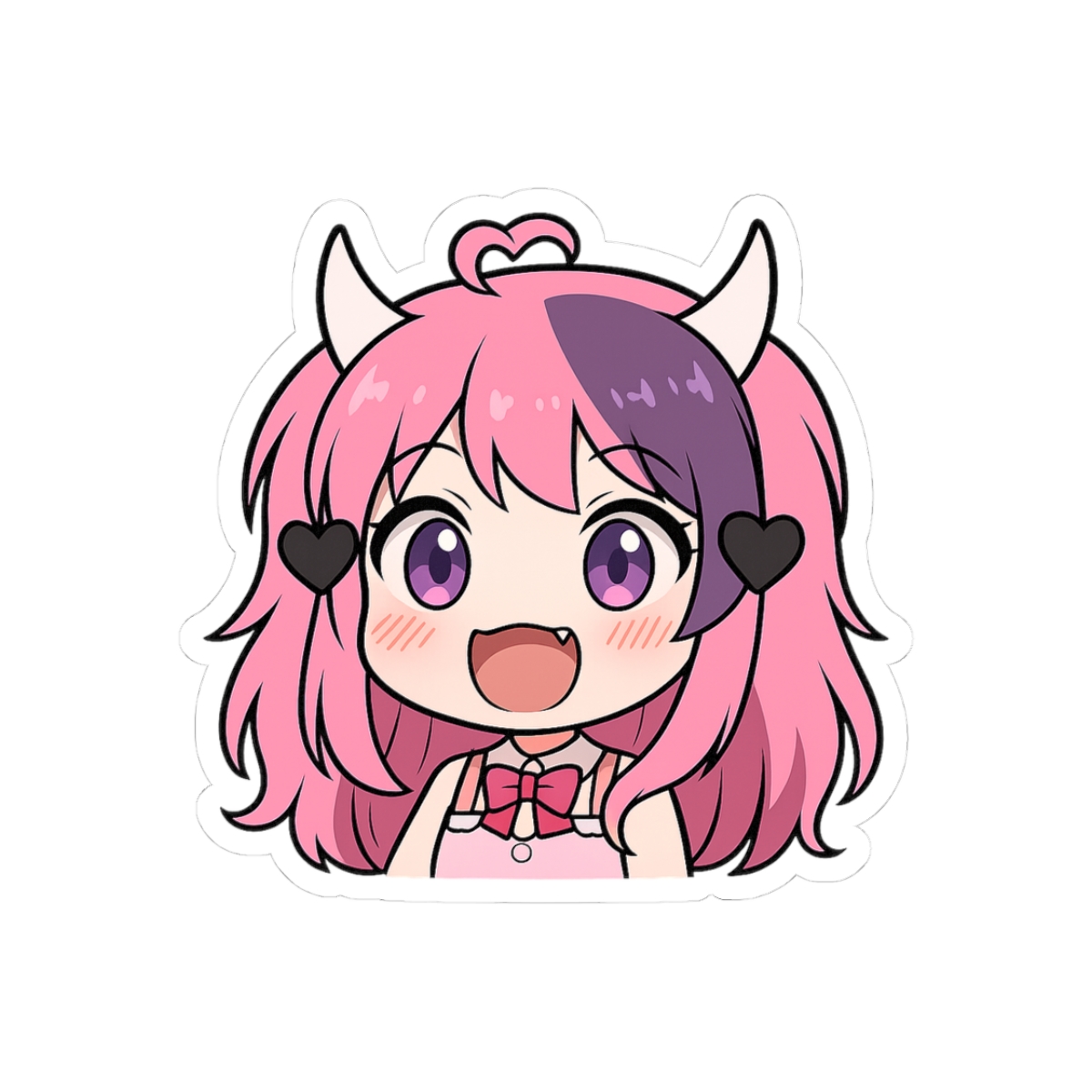 Ironmouse Anime VTuber Girl Sticker | Adorable Gremlin Vinyl Decal