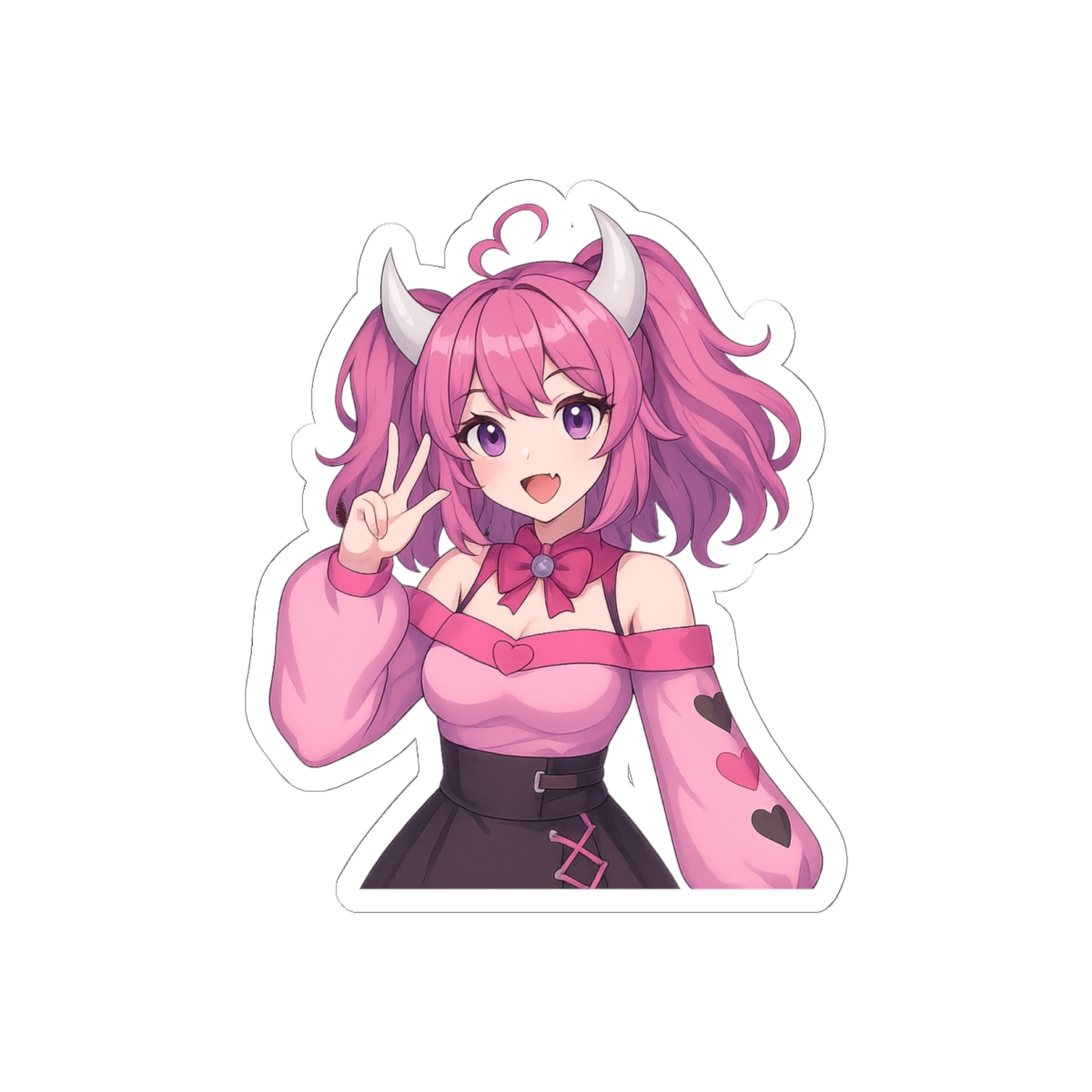 Ironmouse Pink-Haired VTuber Sticker | Cute Anime Waifu Decal - Ironmouse official Stickers merch